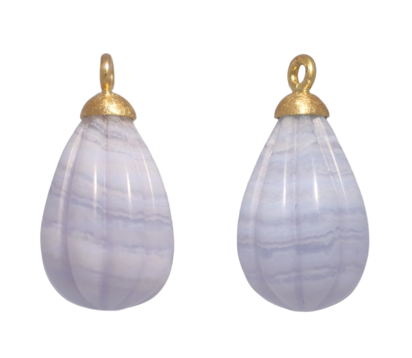 Chalcedony earring attachments