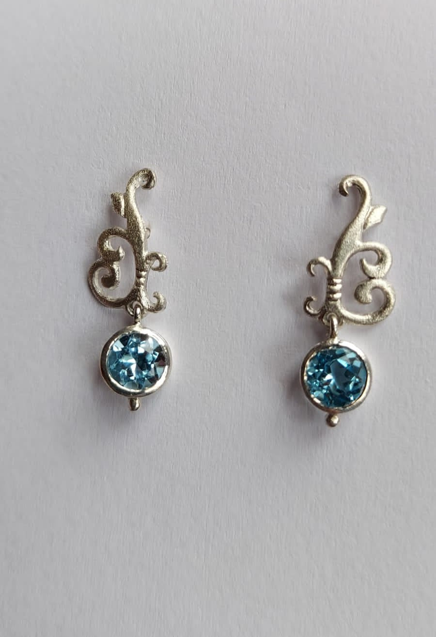 Topaz vines earrings