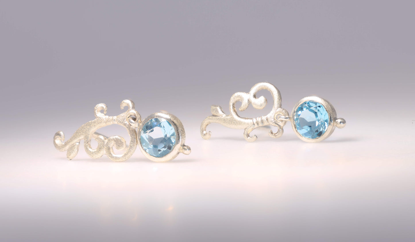 Topaz vines earrings